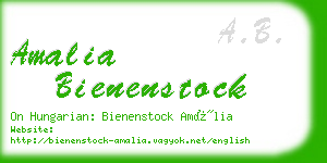 amalia bienenstock business card